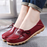 PU Leather Women Flats Moccasins Loafers