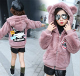 Rabbit Fur Girl Jacket