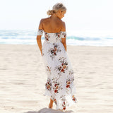 Boho off shoulder long dresses