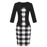 Office Lady Flower Dress