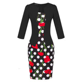 Office Lady Flower Dress