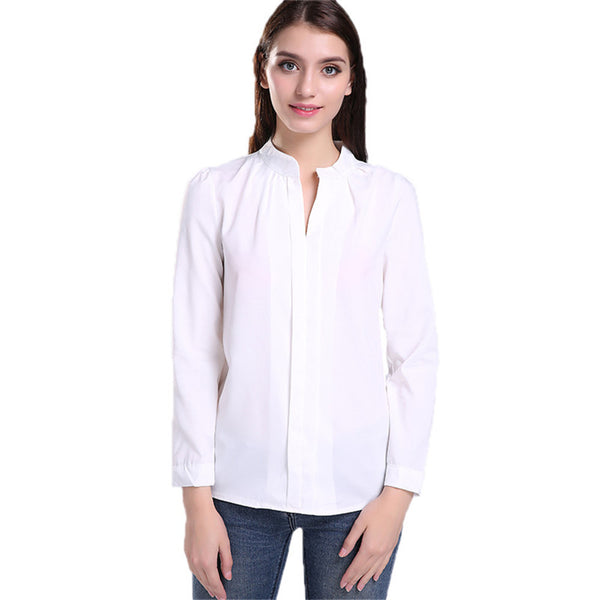 V-neck Elegant Office Blouse