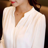 V-neck Elegant Office Blouse