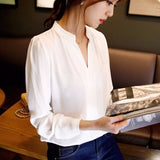 V-neck Elegant Office Blouse