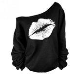 Women Hot Lip Blouse