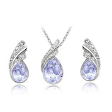 Austrian Crystal Gold Plated Bridal Wedding Jewelry Sets