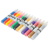 12 Colors 3D Finger Nail Paint Pen UV Gel Acrylic Nail Art Polish Set