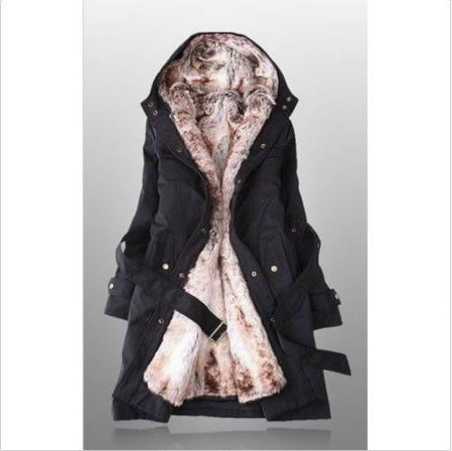 New Women Winter Warm Hooded Slim Down Jacket