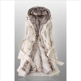 New Women Winter Warm Hooded Slim Down Jacket